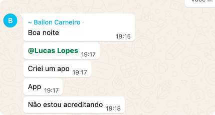 Depoimento de Bailon Carneiro: criou um app do zero e não estava acreditando