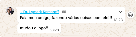 Depoimento do Dr. Lymark Kamaroff: fazendo várias coisas com I.A., mudou o jogo
